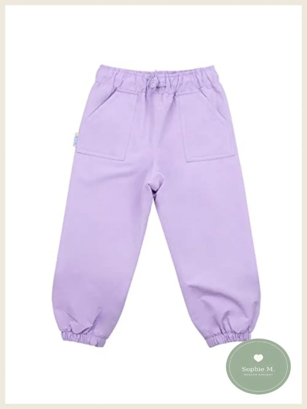 Toddler Girls Waterproof Rain Pants Breathable Windproof 100% Polyester Puddle